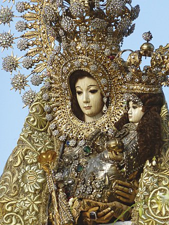 Our Lady of Manaoag miraculous image showing the beautiful statue of the Blessed Virgin Mary venerated by Filipino Catholics worldwide including the Hawaii devotees community